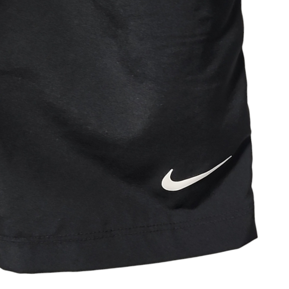NIKE DRI-FIT Black Shorts Boys M 10 12 White Swoosh Running Track Sports Hybrid - Picture 5 of 11